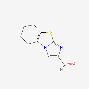 molecular formula C10H10N2OS B8403285 5,6,7,8-Tetrahydroimidazo[2,1-b][1,3]benzothiazole-2-carbaldehyde 