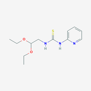 molecular formula C12H19N3O2S B8403372 N-2,2-diethoxyethyl-N'-(2-pyridyl)thiourea 