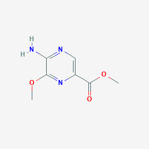 molecular formula C7H9N3O3 B8403419 Methyl 5-amino-6-methoxypyrazine-2-carboxylate 