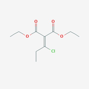 molecular formula C10H15ClO4 B8403466 Diethyl(1-chloropropylidene)propanedioate 