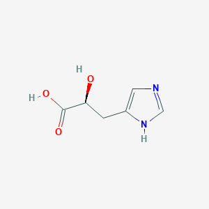 molecular formula C6H8N2O3 B084035 (S)-2-羟基-3-(1H-咪唑-4-基)丙酸 CAS No. 14403-45-3