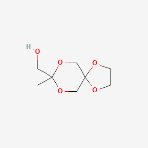 molecular formula C8H14O5 B8403835 (8-Methyl-1,4,7,9-tetraoxaspiro[4.5]dec-8-yl)methanol 