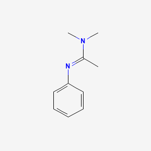 molecular formula C10H14N2 B8403862 N'-Phenyl-N,N-dimethyl-acetamidine CAS No. 4023-12-5