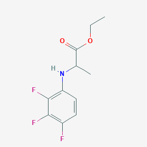molecular formula C11H12F3NO2 B8403899 Ethyl 2-(2,3,4-trifluoroanilino)propionate 