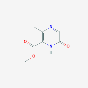 molecular formula C7H8N2O3 B8403914 Methyl 3-methyl-6-oxo-1,6-dihydropyrazine-2-carboxylate 