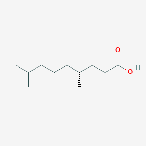 molecular formula C11H22O2 B8403943 (4R)-4,8-Dimethylnonanoic acid CAS No. 13955-70-9
