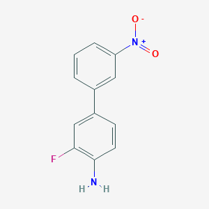 molecular formula C12H9FN2O2 B8404112 4-Amino-3-fluoro-3'-nitrobiphenyl 