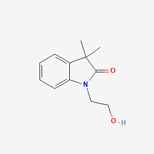 molecular formula C12H15NO2 B8404185 2-((3,3-Dimethyl)oxindolyl)ethanol 