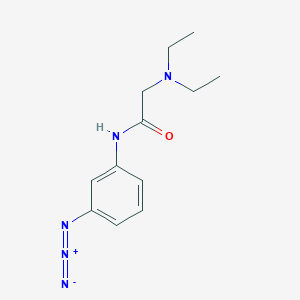 molecular formula C12H17N5O B8404254 N-(3-azidophenyl)-2-(diethylamino)acetamide 