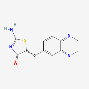 2-Amino-5-[(quinoxalin-6-yl)methylidene]-1,3-thiazol-4(5H)-one
