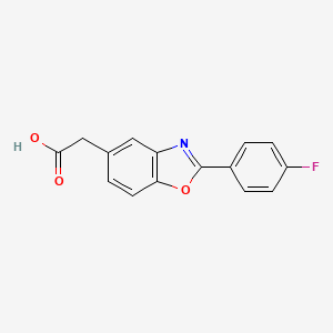 2(4-Fluorophenyl)5-benzoxazole acetic acid