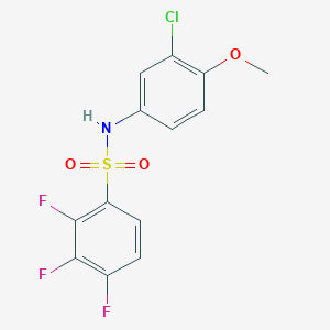 1-[(3-Chloro-4-methoxyphenyl)aminosulfonyl]-2,3,4-trifluorobenzene