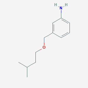 3-[(3-Methylbutoxy)methyl]aniline