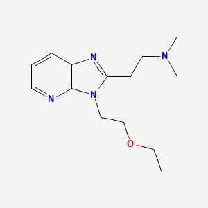 3H-Imidazo(4,5-b)pyridine-2-ethanamine, N,N-dimethyl-3-(2-ethoxyethyl)-