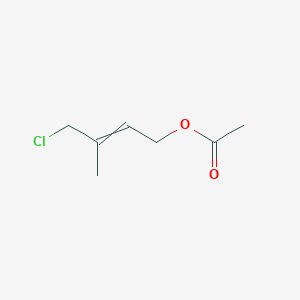 molecular formula C7H11ClO2 B8404476 4-Chloro-3-methylbut-2-en-1-yl acetate CAS No. 38872-49-0