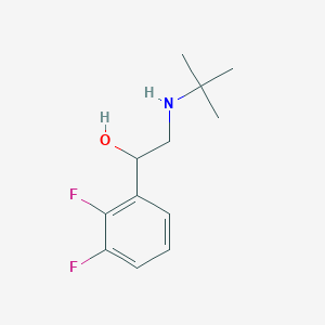 molecular formula C12H17F2NO B8404515 alpha-[(Tert-butylamino)methyl]-2,3-difluorobenzyl alcohol 
