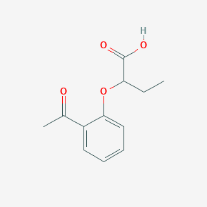 (2-Acetylphenoxy)butanoic acid