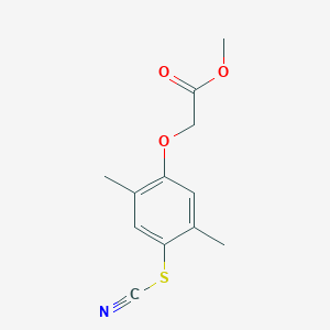 (2,5-Dimethyl-4-thiocyanato-phenoxy)-acetic acid methyl ester