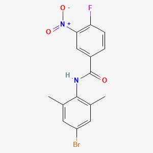 N-(4-bromo-2,6-dimethyl-phenyl)-4-fluoro-3-nitro-benzamide