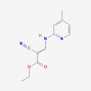 Ethyl 2-cyano-3-(4-methyl-2-pyridylamino)acrylate