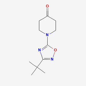 1-(3-Tert-butyl-[1,2,4]oxadiazol-5-yl)-piperidin-4-one