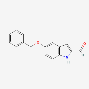 molecular formula C16H13NO2 B8404982 5-(Benzyloxy)-1h-indole-2-carbaldehyde 