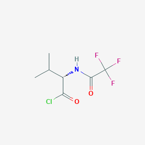 molecular formula C7H9ClF3NO2 B8404990 N-(Trifluoroacetyl)-L-valyl chloride CAS No. 56236-38-5