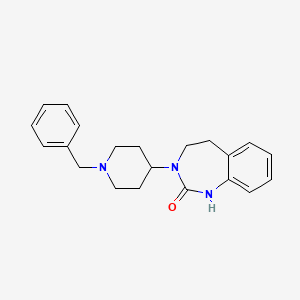 molecular formula C21H25N3O B8405005 3-(1-Benzyl-piperidin-4-yl)1,3,4,5-tetrahydro-benzo[d][1,3]diazepin-2-one CAS No. 773886-92-3