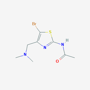 N-(5-Bromo-4-((dimethylamino)methyl)thiazol-2-yl)acetamide
