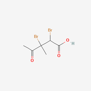 2,3-Dibromo-3-methyl-4-oxopentanoic acid
