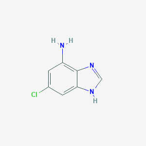 molecular formula C7H6ClN3 B084051 6-Chloro-1H-benzo[d]imidazol-4-amine CAS No. 10597-55-4
