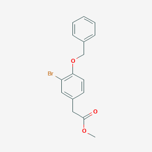 molecular formula C16H15BrO3 B8405155 Methyl [4-(benzyloxy)-3-bromophenyl]acetate CAS No. 101111-25-5
