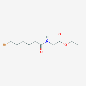 molecular formula C10H18BrNO3 B8405160 N-(6-bromohexanoyl)-glycine, ethyl ester 