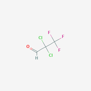 molecular formula C3HCl2F3O B8405239 2,2-Dichloro-3,3,3-trifluoropropanal CAS No. 82107-24-2