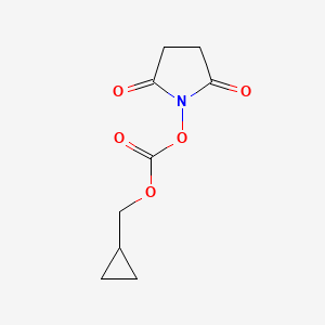 molecular formula C9H11NO5 B8405385 Cyclopropylmethyl 2,5-dioxopyrrolidin-1-yl carbonate 