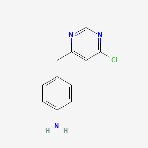 4-(6-Chloro-pyrimidin-4-ylmethyl)-phenylamine
