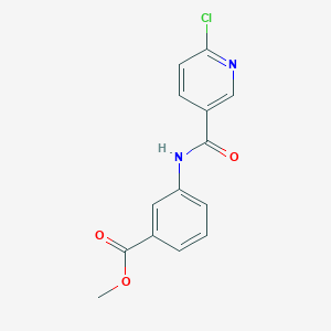 3-[(6-Chloro-pyridine-3-carbonyl)-amino]-benzoic acid methyl ester