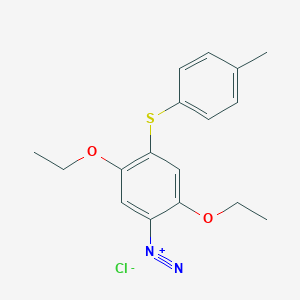 2,5-Diethoxy-4-[(4-methylphenyl)sulfanyl]benzene-1-diazonium chloride