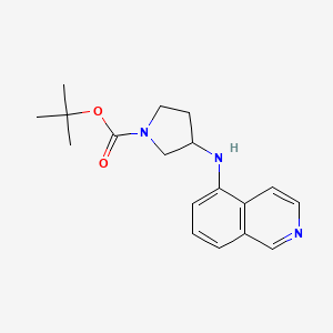 molecular formula C18H23N3O2 B8405765 Tert-butyl 3-(isoquinolin-5-ylamino)pyrrolidine-1-carboxylate 