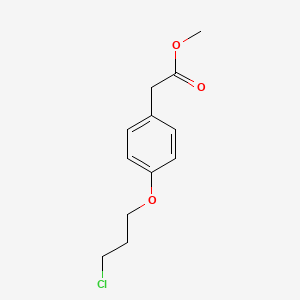 molecular formula C12H15ClO3 B8406159 Methyl [4-(3-chloropropoxy)phenyl]acetate 