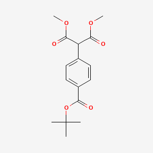 molecular formula C16H20O6 B8406263 Dimethyl [4-(tert-butoxycarbonyl)phenyl]malonate 