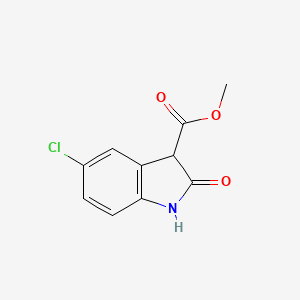 molecular formula C10H8ClNO3 B8406266 Methyl 5-chlorooxindole-3-carboxylate 