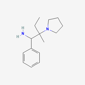 (+/-)[2-Methyl-1-phenyl-2-(1-pyrrolidinyl)butyl]amine