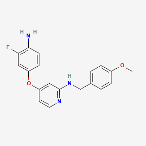 N-(4-methoxybenzyl)-4-(4-amino-3-fluorophenoxy)pyridin-2-amine