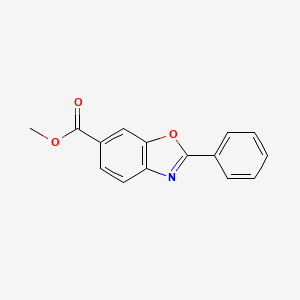 molecular formula C15H11NO3 B8406322 Methyl 2-phenyl-benzoxazole-6-carboxylate 