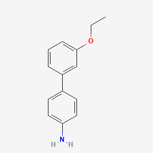 molecular formula C14H15NO B8406381 3'-Ethoxybiphenyl-4-amine 