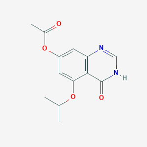 molecular formula C13H14N2O4 B8406471 7-Acetoxy-5-isopropoxy-3,4-dihydroquinazolin-4-one 