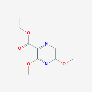 molecular formula C9H12N2O4 B8406480 Ethyl 3,5-dimethoxypyrazine-2-carboxylate 