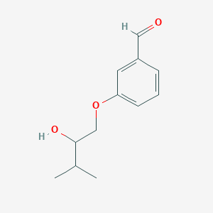 3-(2-Hydroxy-3-methylbutoxy)benzaldehyde