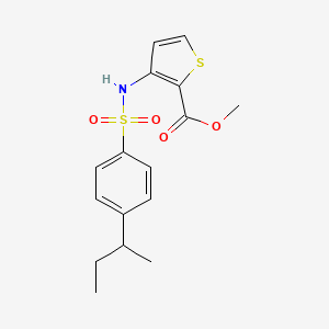Methyl 3-[4-(sec-butyl)phenylsulfonamido]thiophene-2-carboxylate